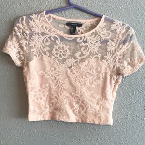 Forever 21 lace crop top.